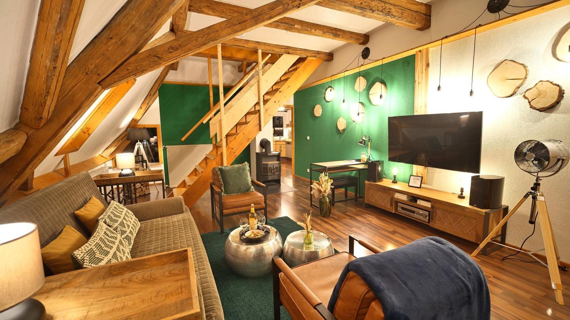 Fluorn-Winzeln Green Loft Schwarzwald - Dach-Balkon--Musik-Ecke מראה חיצוני תמונה